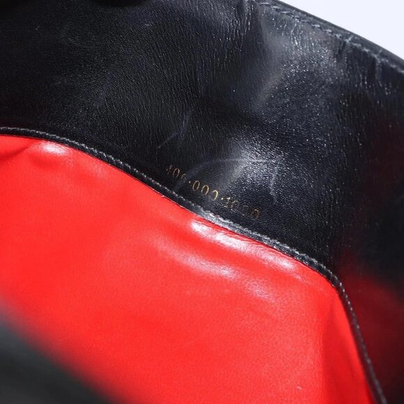 GUCCI Hand Bag Leather Black Gold 406 000 1080 Auth ep12203 - Picture 2 of 15